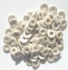 100 7x1mm Satin Silver Metal Washer Beads. 3mm hole diameter.